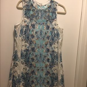 Super cute lace over lay knee length dress